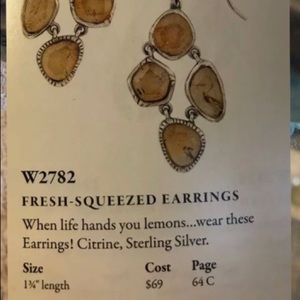 Silpada Jewelry - Beautiful Citrine Earrings New Silpada Jewelry - Beautiful Citrine Earrings New